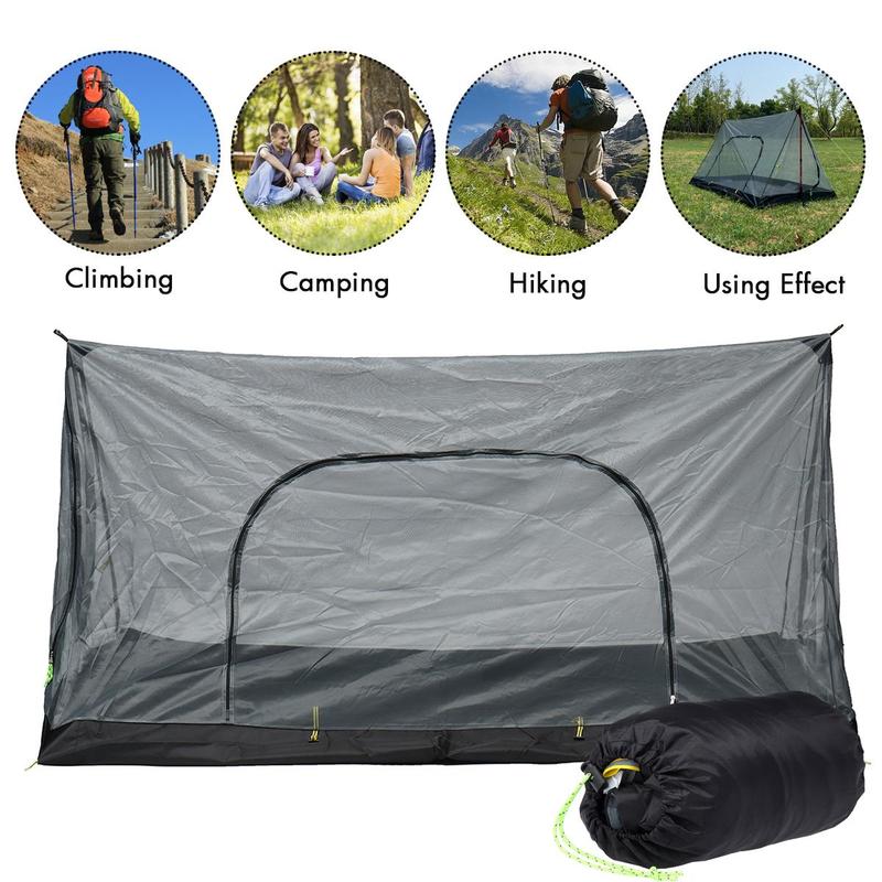 Cheap Goat Tents New Camping Mosquito Net Tent with Bottom Single Door Outdoor Camping Rest Tent Keep Insect Away Backpacking Bed Travel Any Pole   